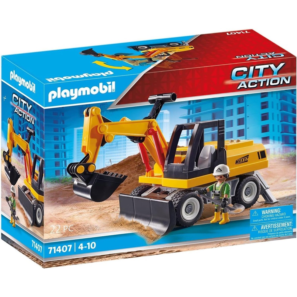 City Action Pelleteuse multicolore, PLAYMOBIL