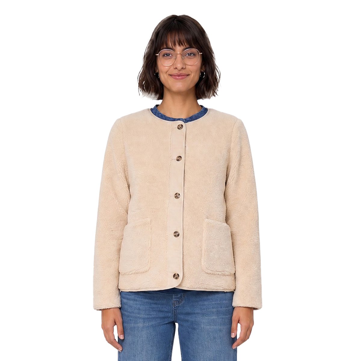 Veste de grossesse evolutive écru, VERTBAUDET