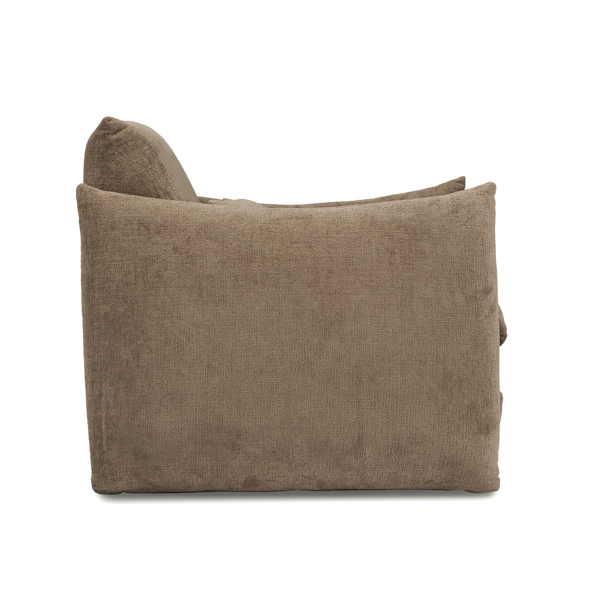 Saxon Woven Chenille Double-Cushioned Snuggle Chair coffee, ÉDITÉ