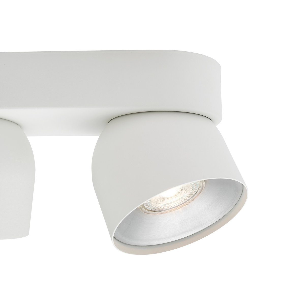Plafonnier 2-spots éclairage directionnel en métal, PITCHER blanc, NORDLUX
