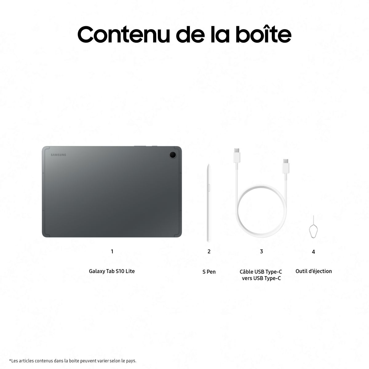 Tablette Android Galaxy Tab S10 Lite 10.9 5G 128Go Gris avec Galaxy IA gris, SAMSUNG