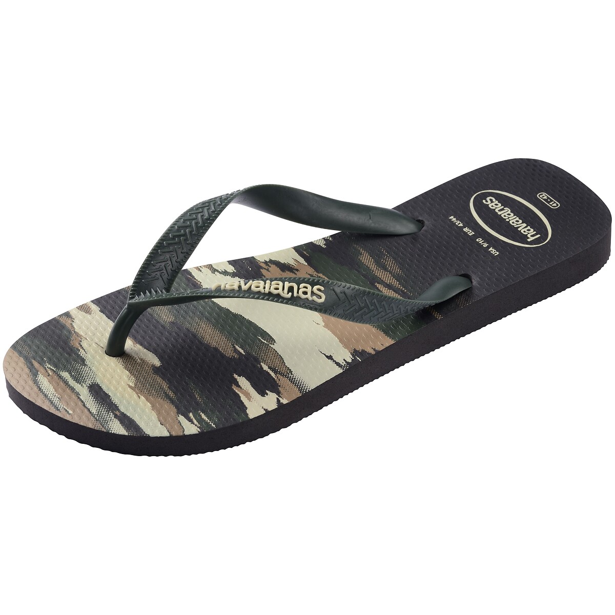 Tongs Hav. Top Camu kaki, HAVAIANAS