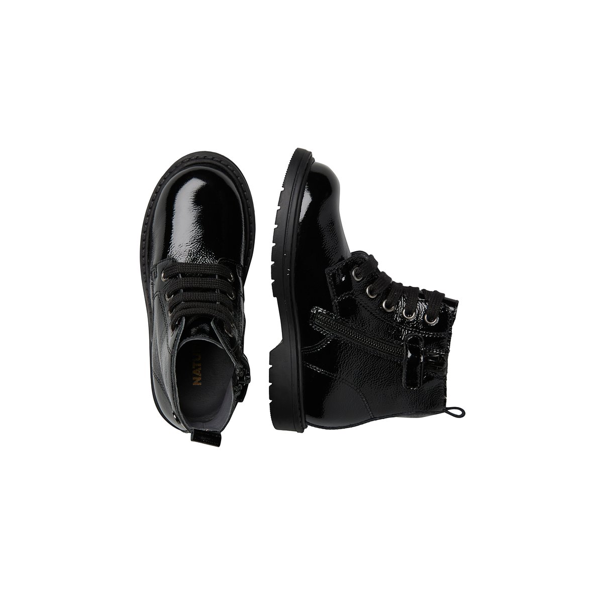 Bottines en verni BARNETT 2 noir, NATURINO