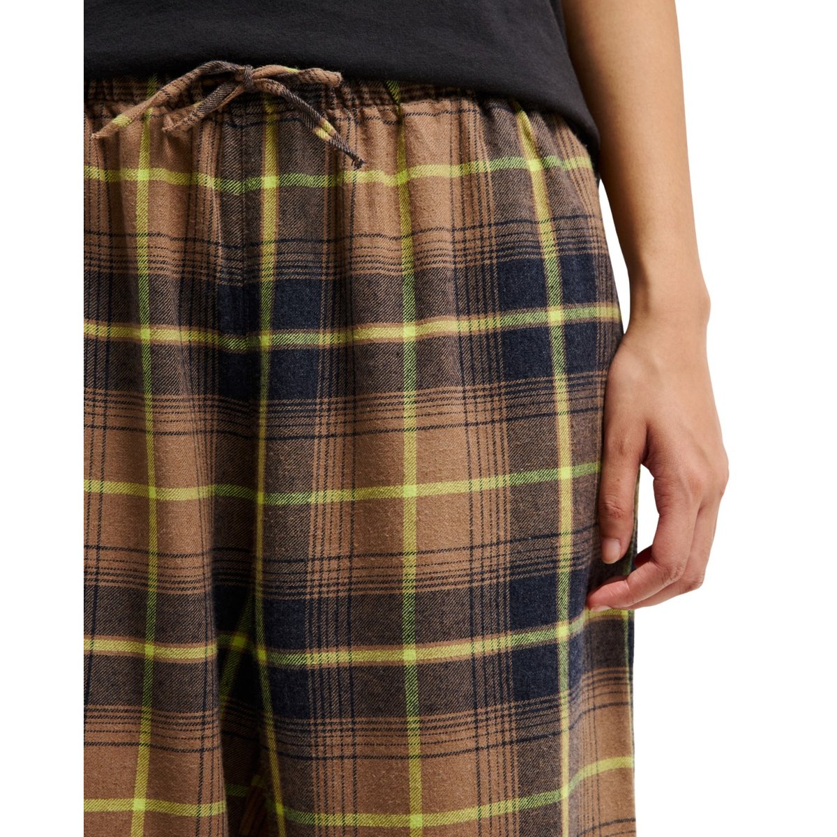Pantalon taille élastiquée LOMOND marron pine bark lomond check, QUIKSILVER