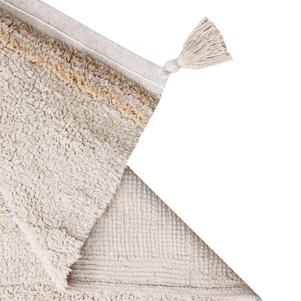Tapis Rectangulaire en coton JARDIN FANTASTIQUE beige rose, LORENA CANALS