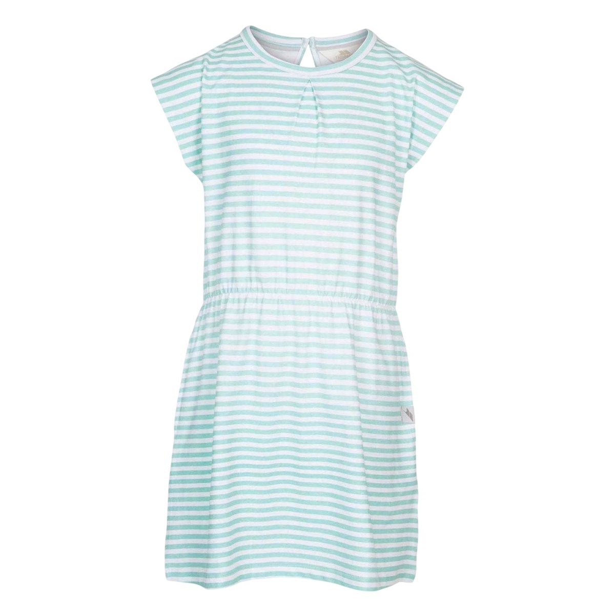 Robe manches courtes motif/style à rayures vert, TRESPASS