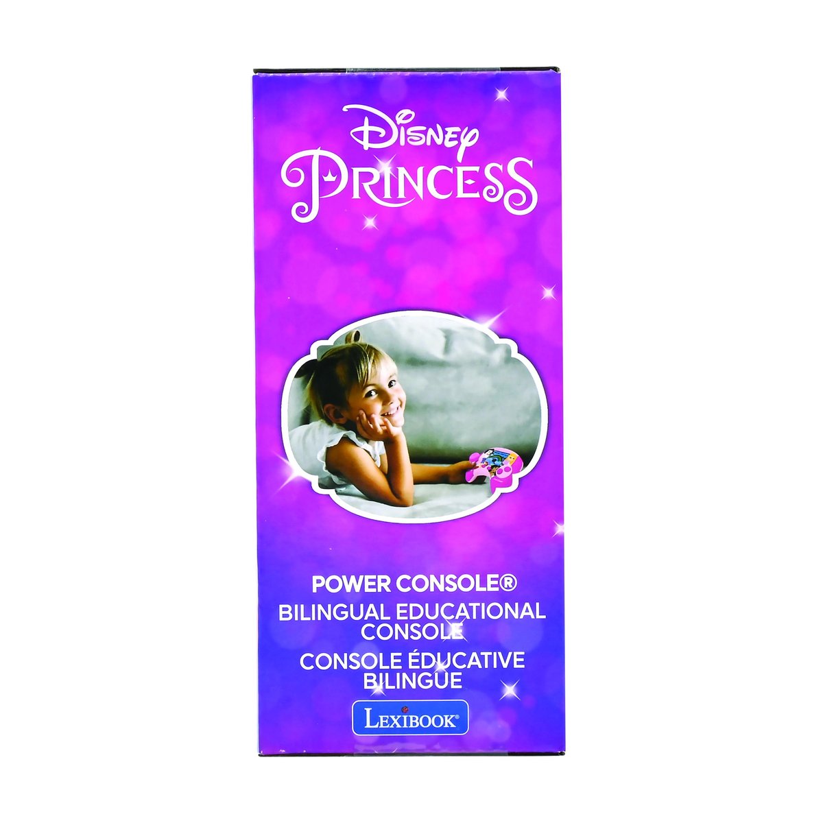 Power Console® Disney Princesse console de jeux éducative français-anglais rose, LEXIBOOK