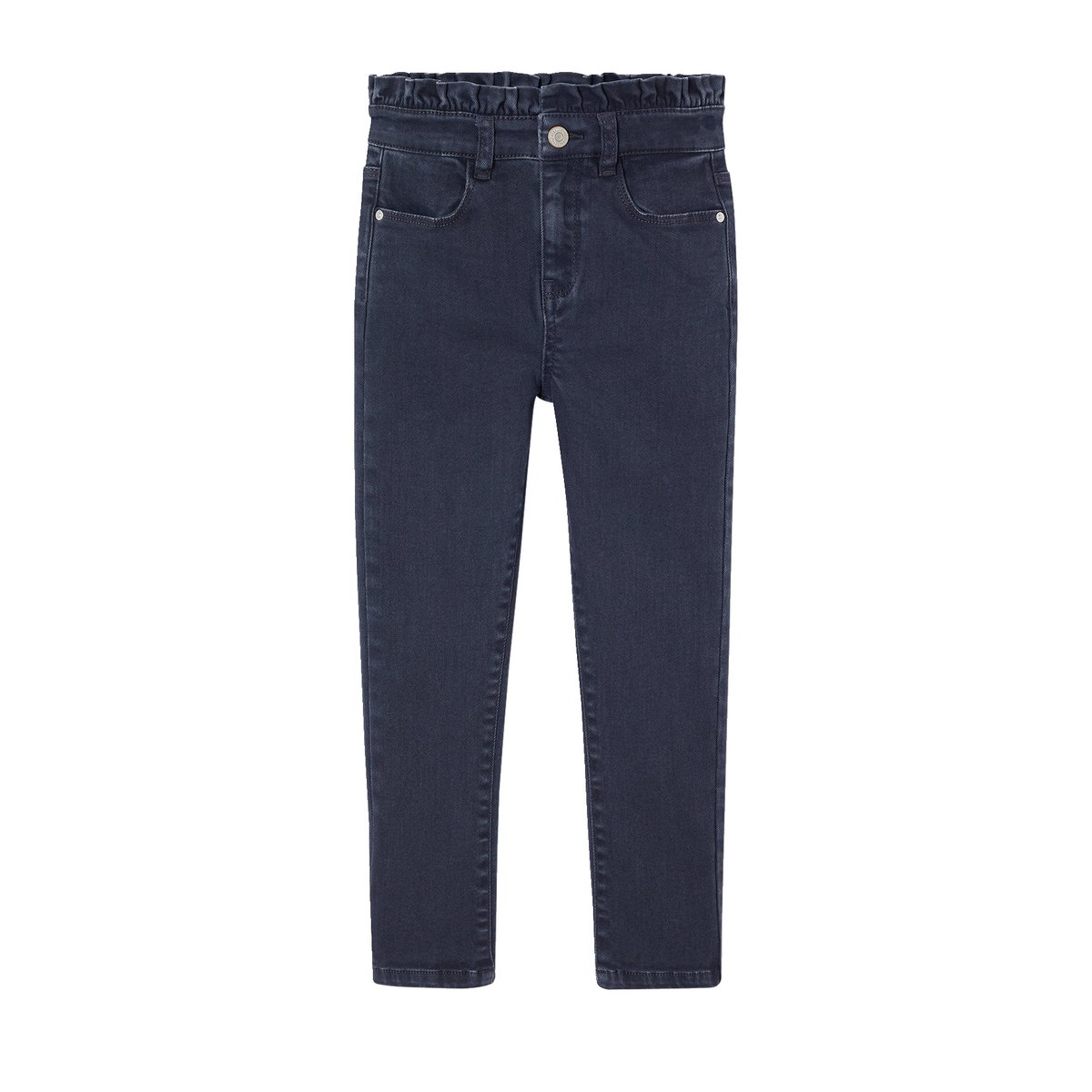 Pantalon slim morphologie fin encre, VERTBAUDET