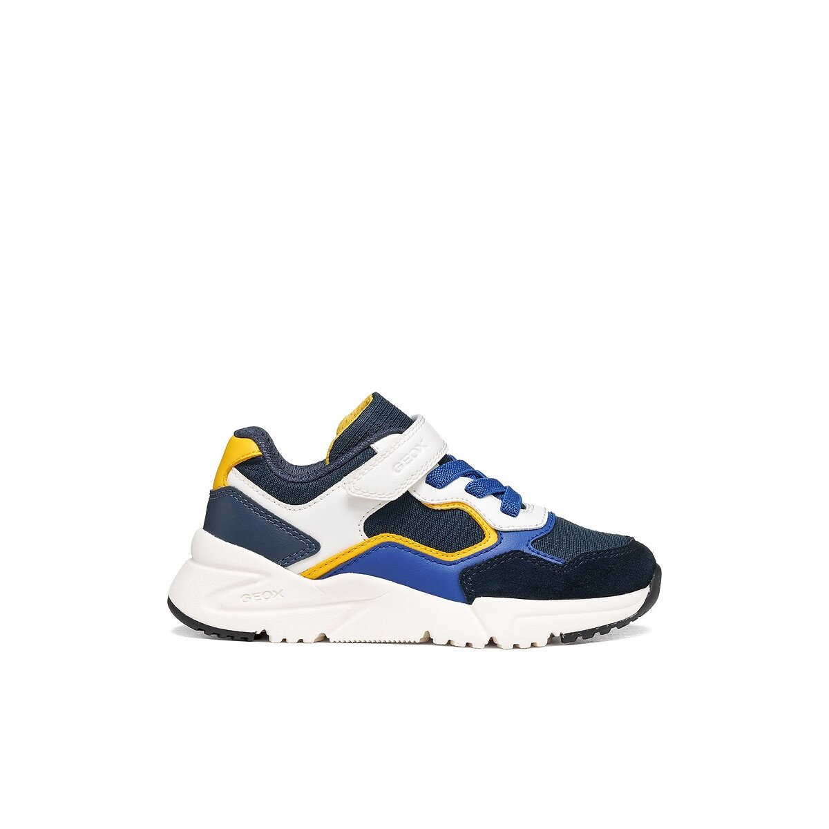Kids Loftus Breathable Trainers navy blue/white, GEOX
