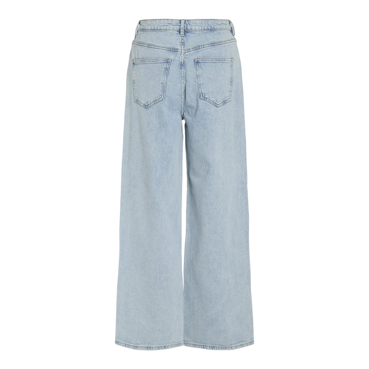 Jean large, taille haute light blue denim, VILA