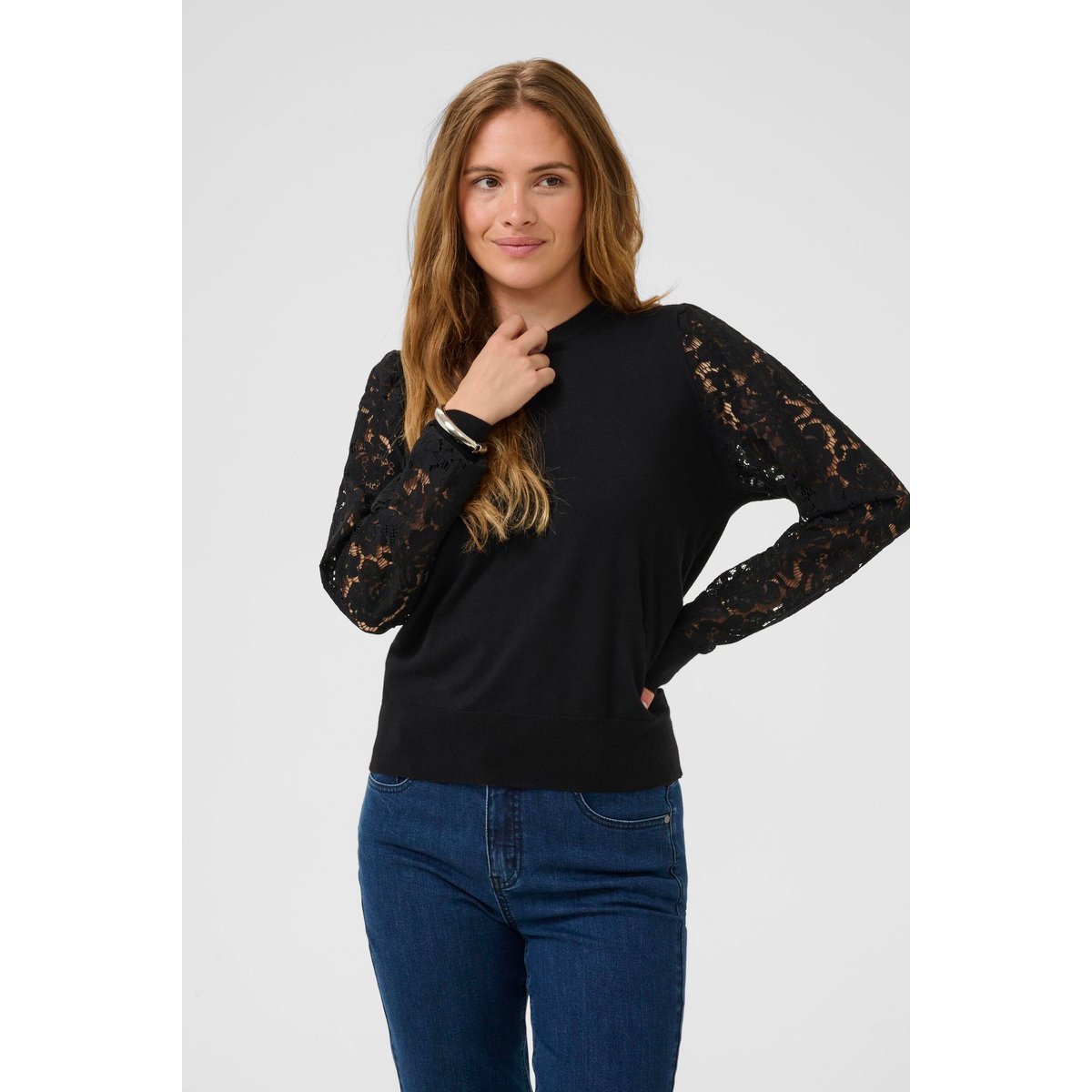 Pullover tricoté noir black, CULTURE