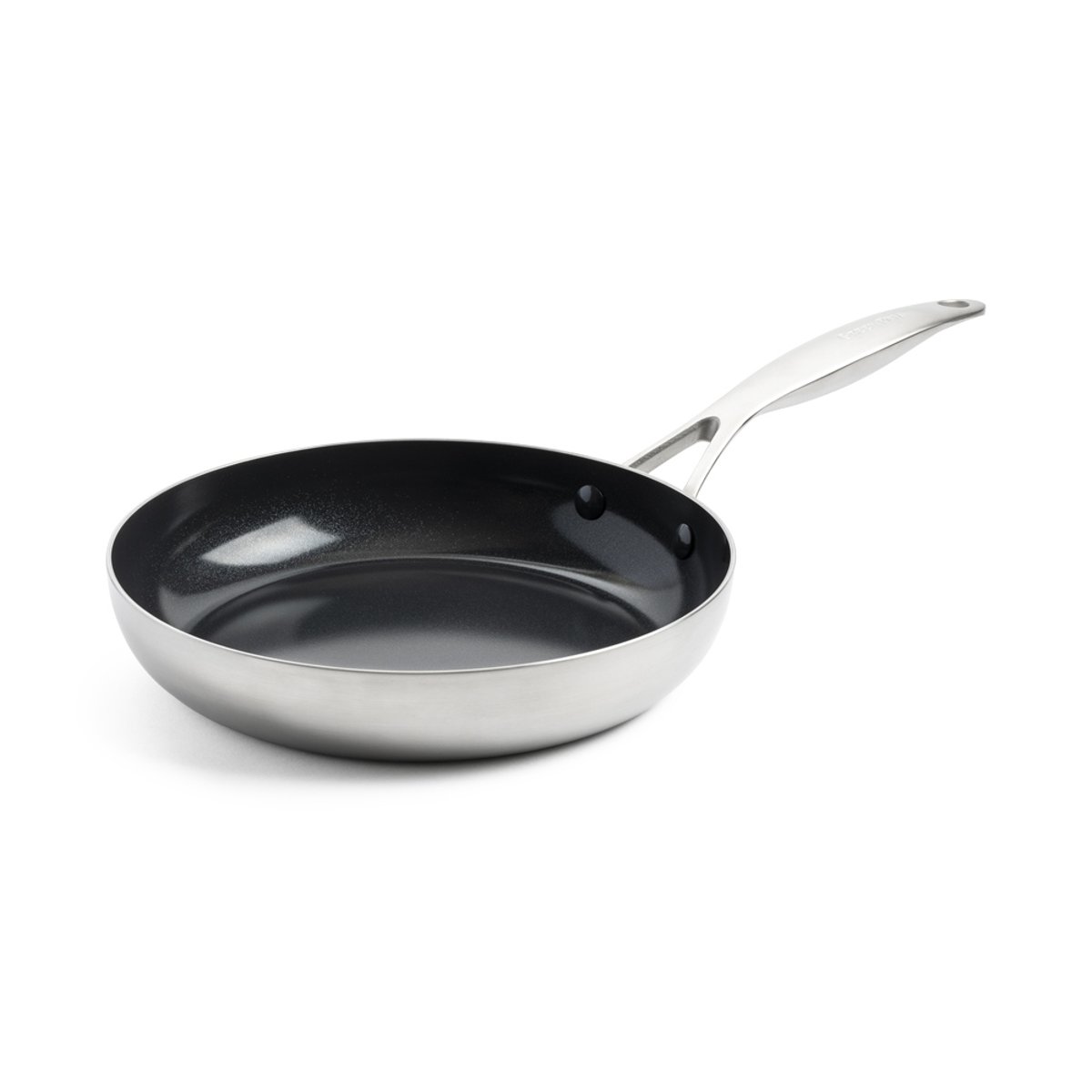Poêle 30 cm inox triply revêtement céramique-Geneva argent / métallique, GREENPAN