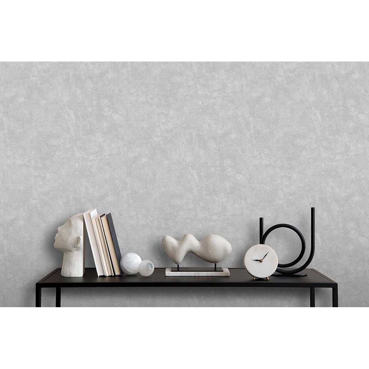Papier peint texture gris clair minéral chic gris, HEXOA