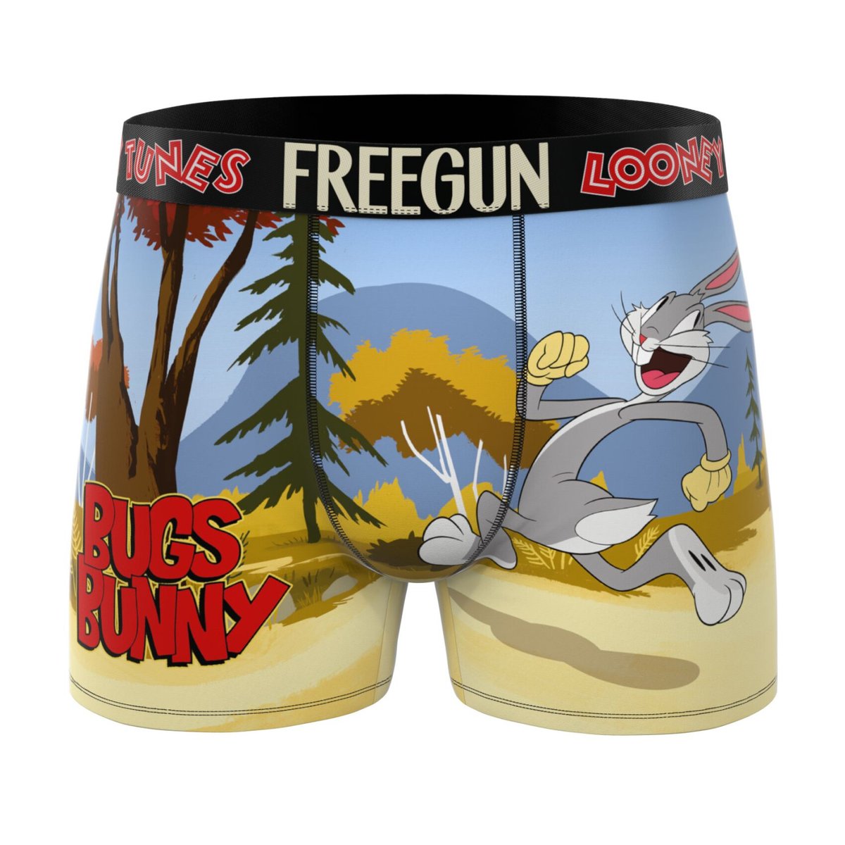 Lot De 3 Boxers Looney Tunes bleu/beige/marron/noir/rouge, FREEGUN
