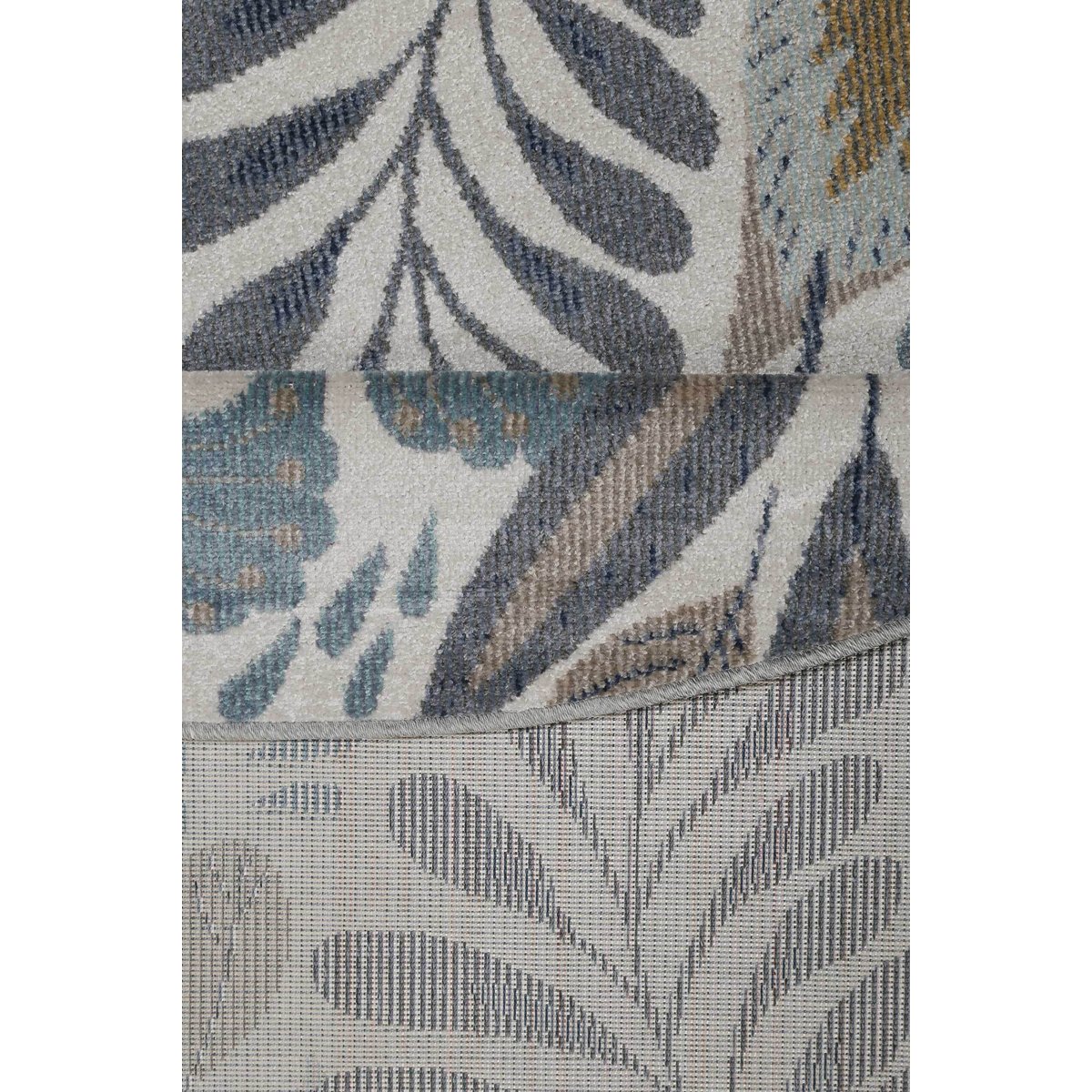 Tapis intérieur extérieur motif floral , Lilly bleu, ESPRIT