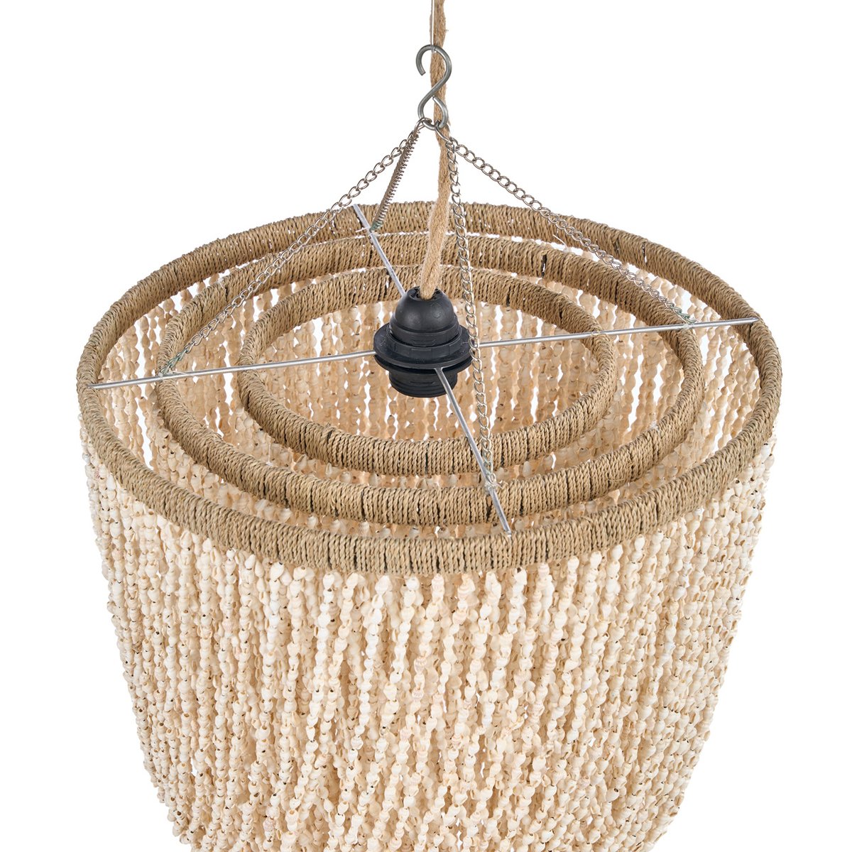 Suspension en coquillages LAGOON beige, BAZAR BIZAR