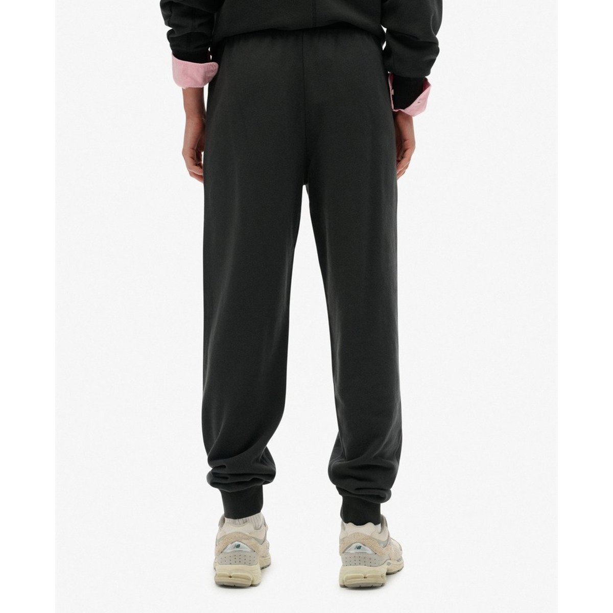 Joggers Studios à Poignets noir délavé, SUPERDRY