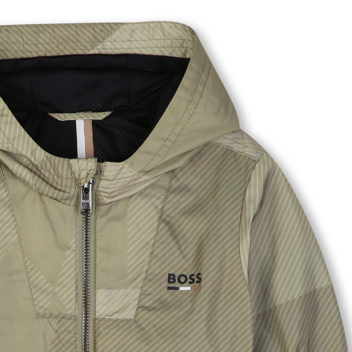 Coupe-vent à capuche gris, BOSS KIDSWEAR
