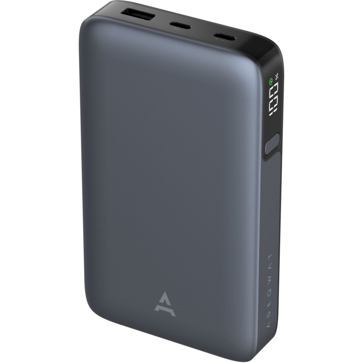 Batterie externe 20 000 mAh 65W Power Delivery couleur unique, ADEQWAT