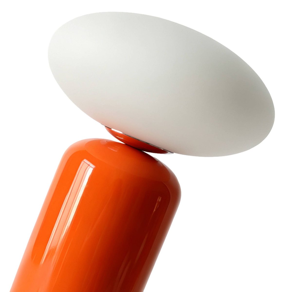 Lampe de table intérieur céramique et verre Ø25cm TILI orange, SWEEEK