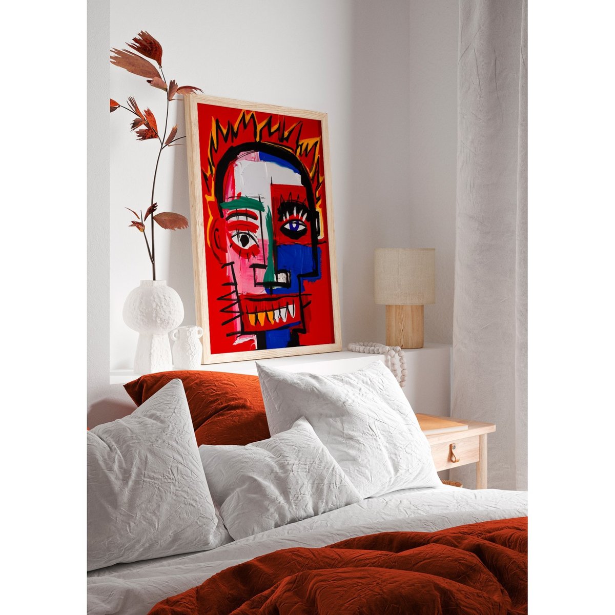 Affiche Visage rouge blanc, L'AFFICHERIE