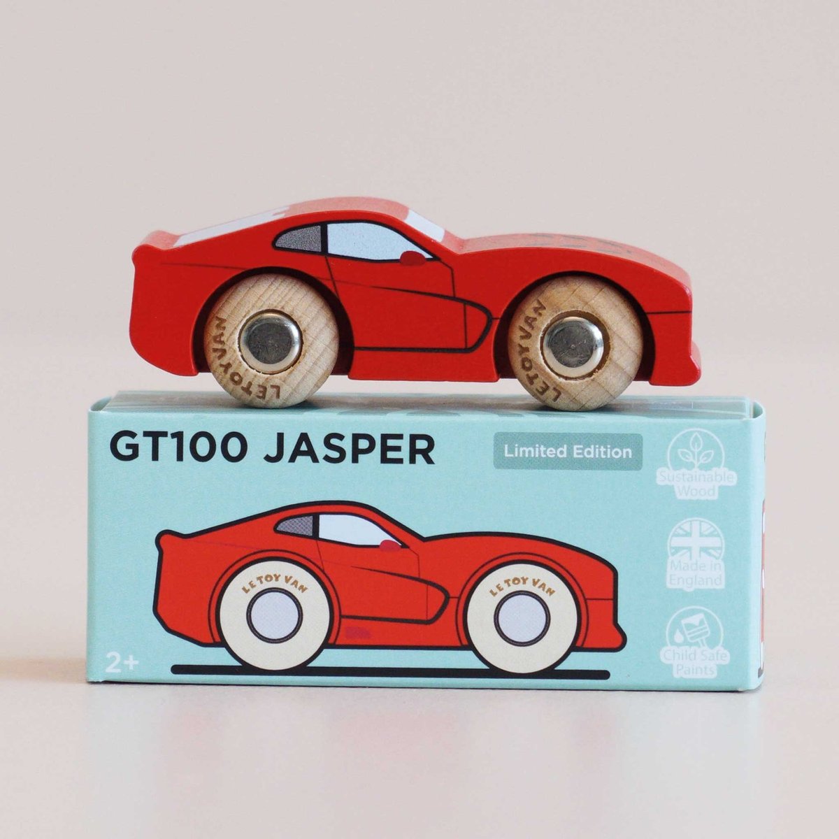 Voiture Jasper No 18 rouge, LE TOY VAN