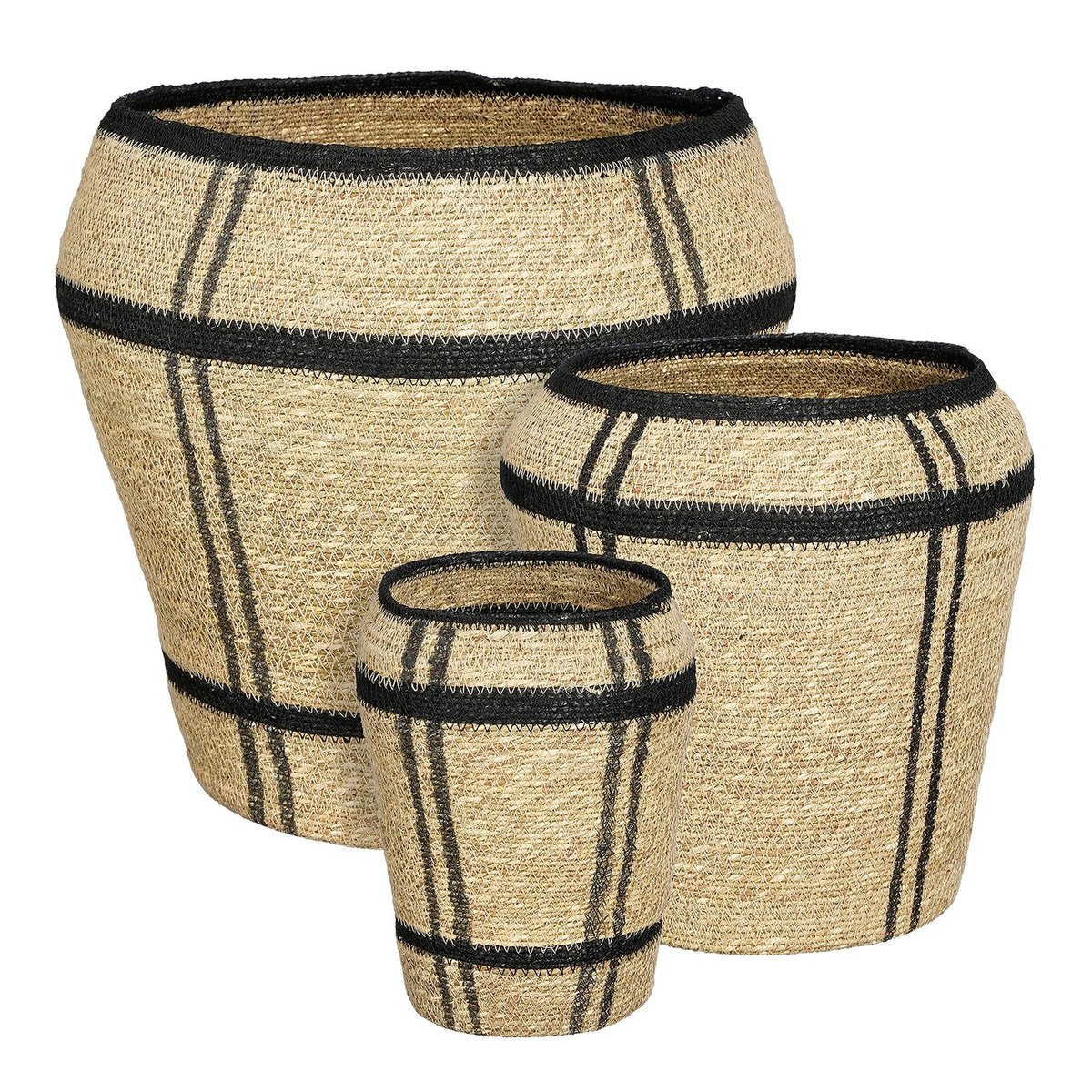 Ensemble de paniers de rangement marron clair, MICA DECORATIONS