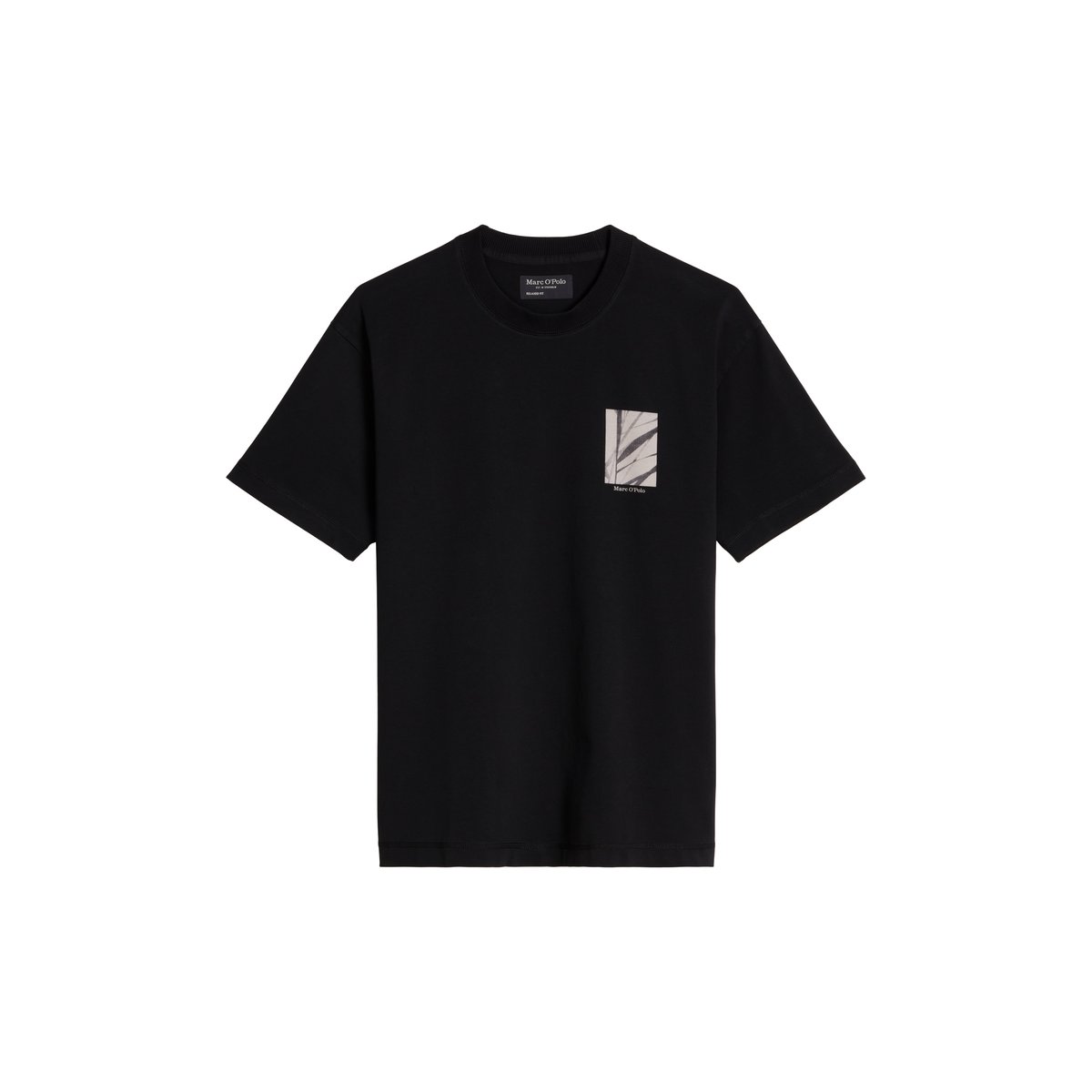 T-shirt relaxed avec imprimé saisonnier au dos noir, MARC O'POLO