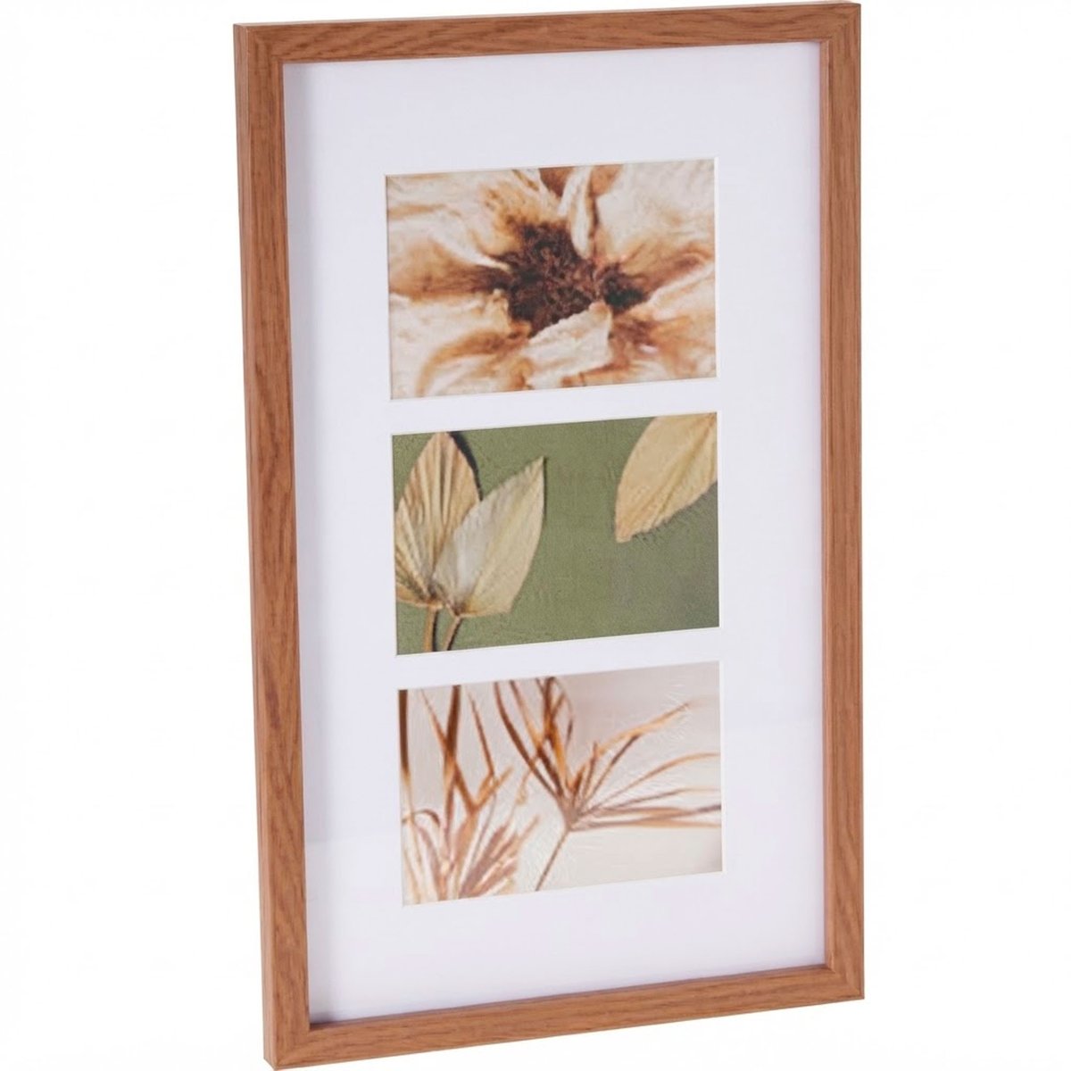 Cadre photo pêle-mêle mural bois 26x42cm bois, WADIGA