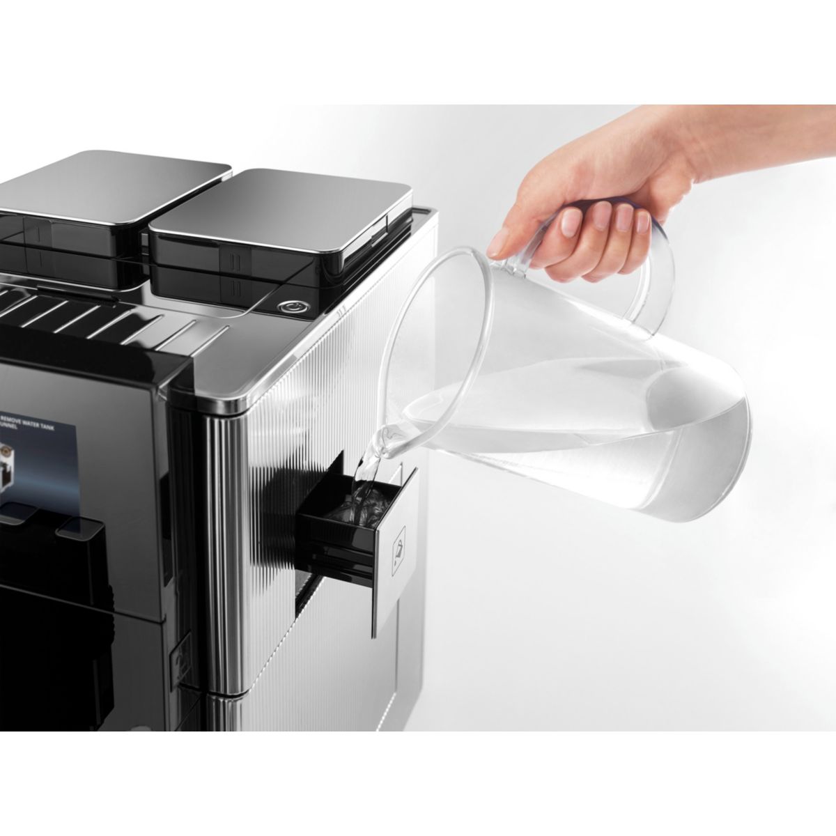Expresso Broyeur Maestosa EPAM960.75.GLM connecté inox noir, DELONGHI