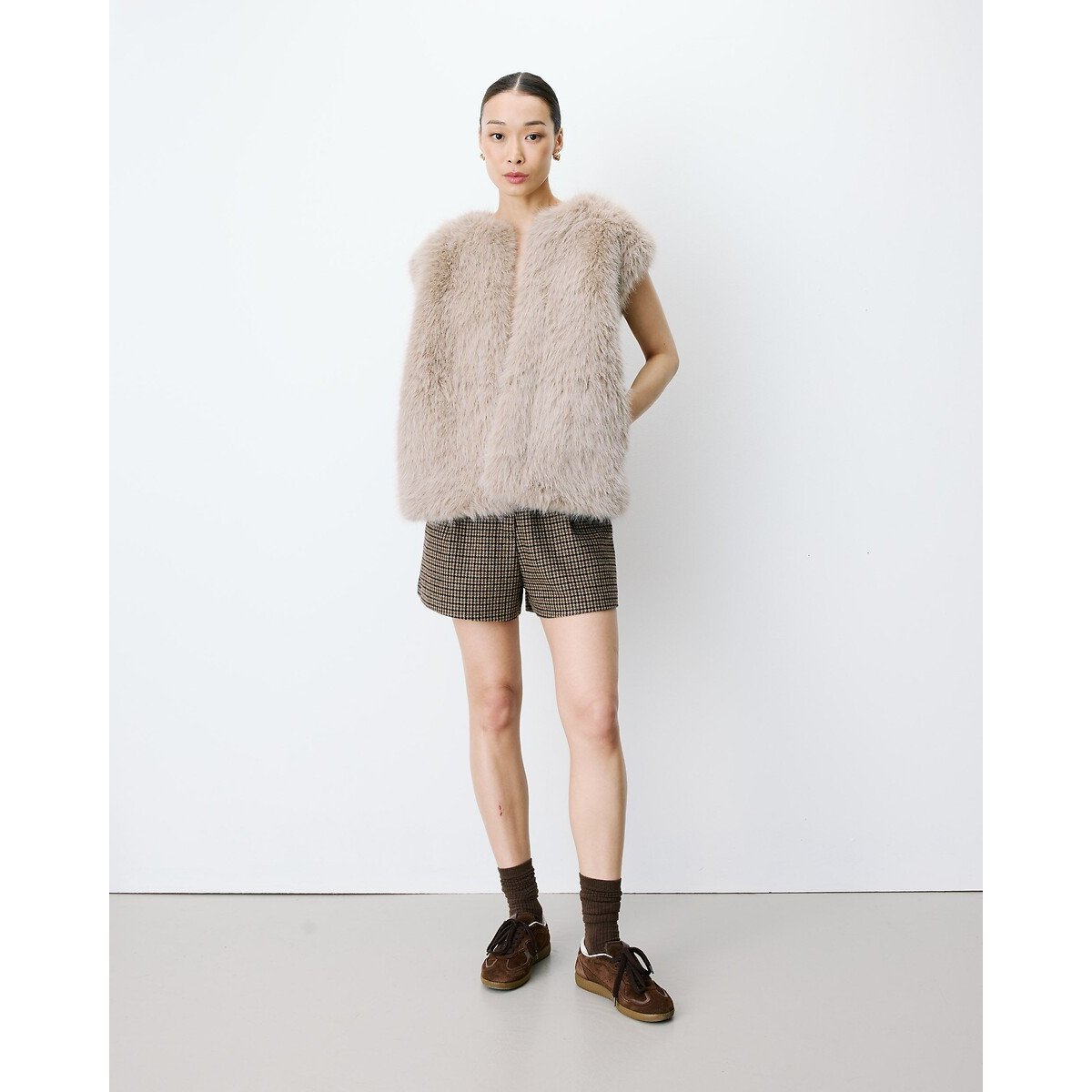 Veste sans manches, AELIO taupe clair, GRACE & MILA