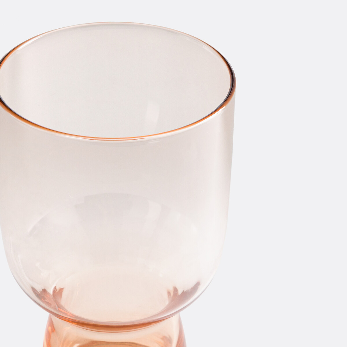 Set of 4 Helly Coloured Wine Glasses light apricot, LA REDOUTE INTERIEURS