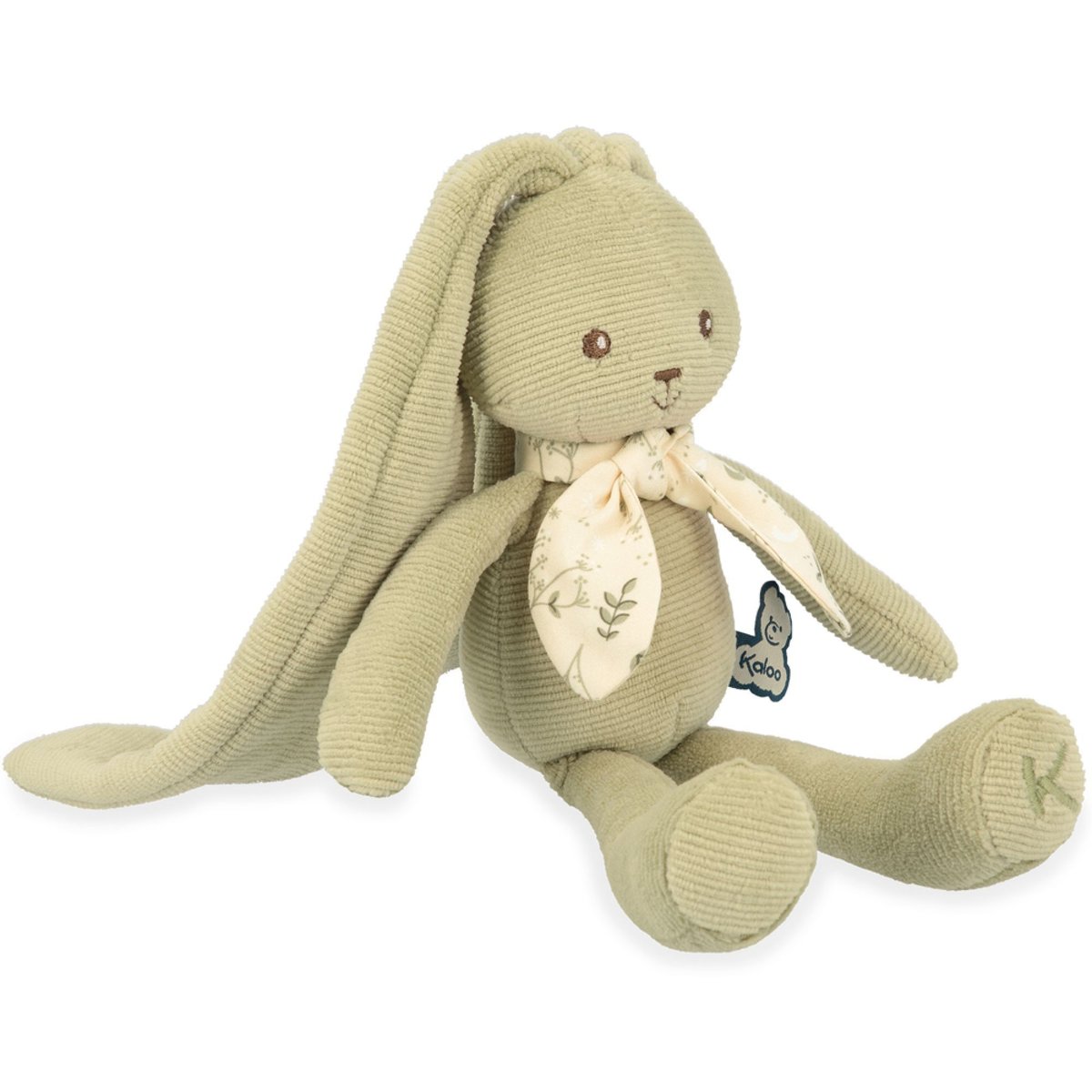 Doudou lapinoo 25 cm Vert vert, KALOO