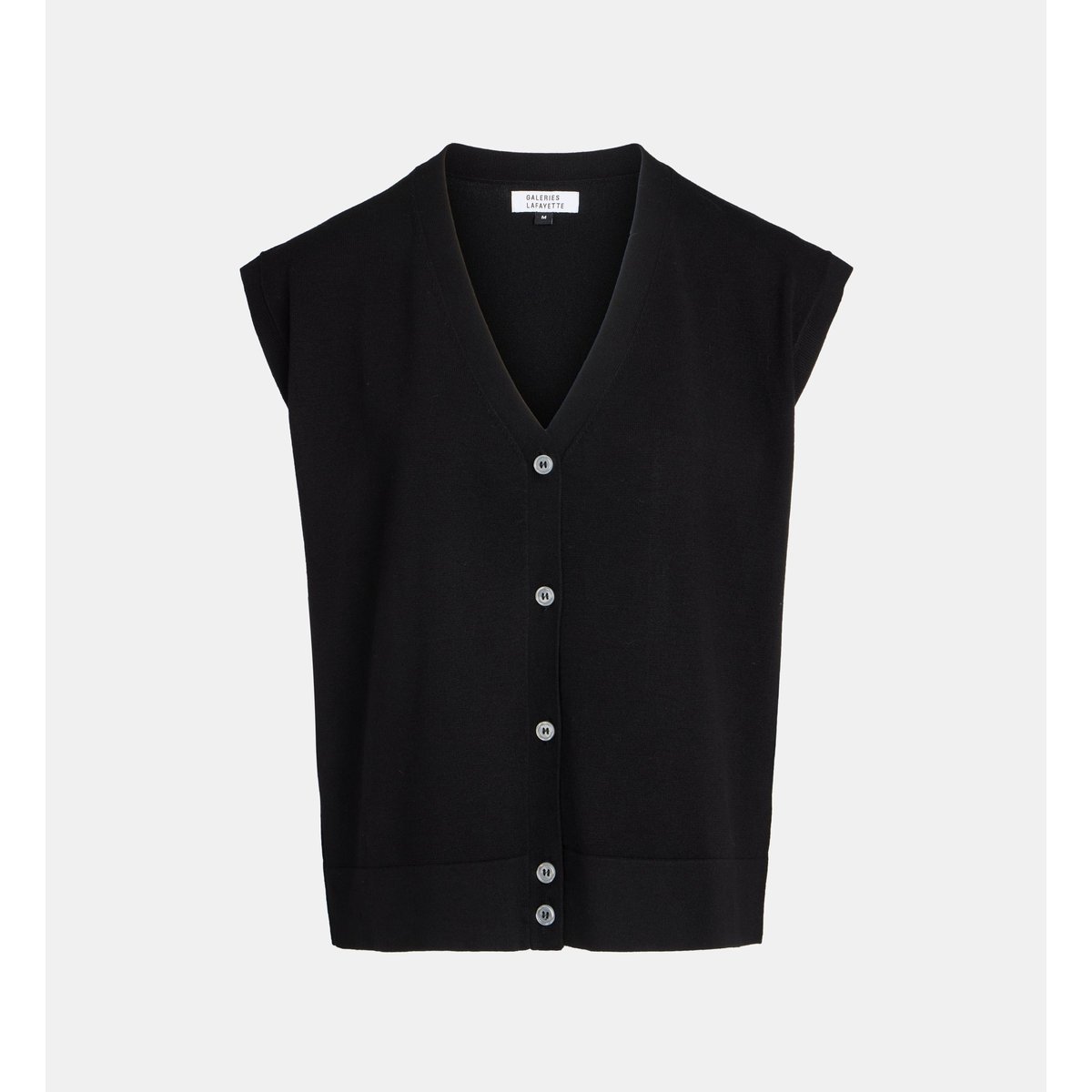 Pull droit sans manches nya gsm noir, GALERIES LAFAYETTE