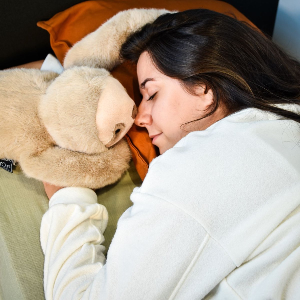 Peluche PODCOLL beige, HISTOIRE D'OURS
