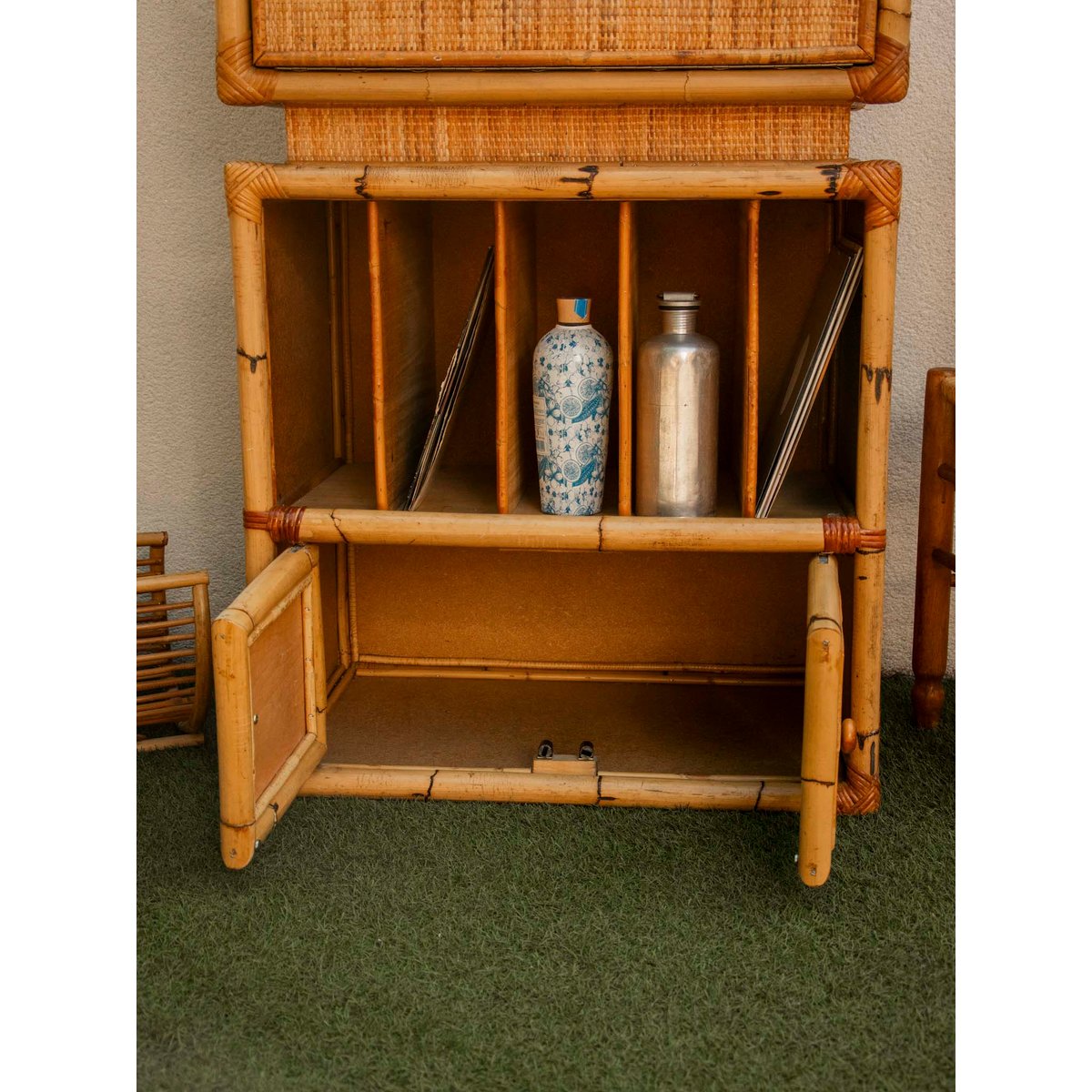 Buffet modulable à multiples rangements Gilbert N°1611 - Bon état bois clair, DEBONGOUT