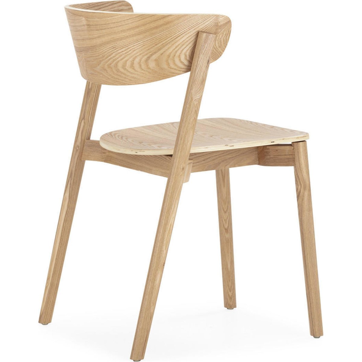 Chaise en frêne au design scandinave naturel, RECOLLECTION