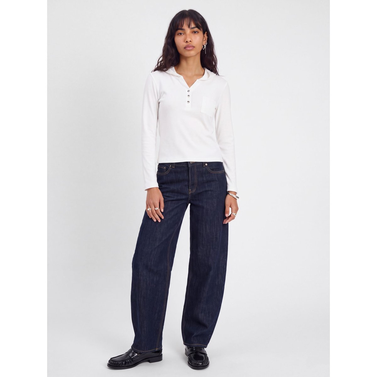 Jeans À Coupe Tonneau blue denim 1, JJXX