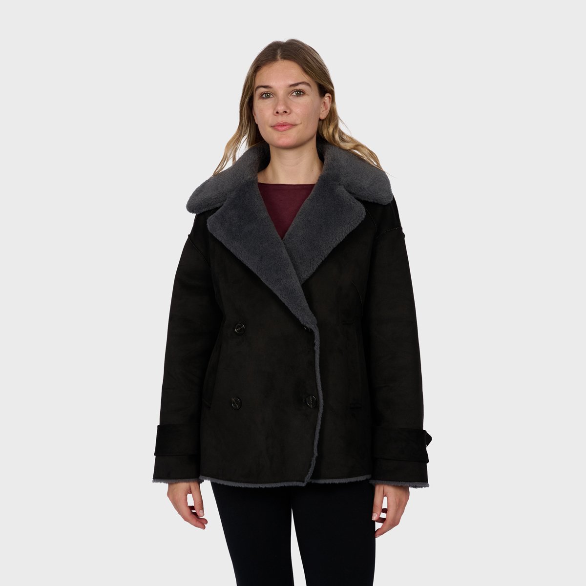 Veste à coupe ample MUNDI anthracite, OAKWOOD