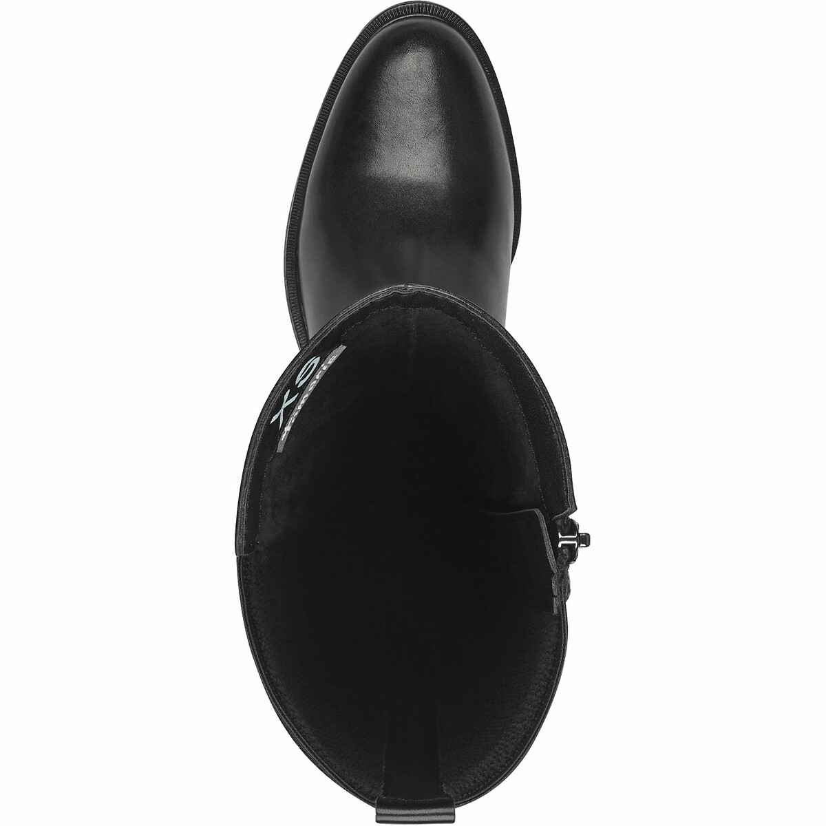 Stivali stile equitazione in pelle elasticizzata nero , TAMARIS