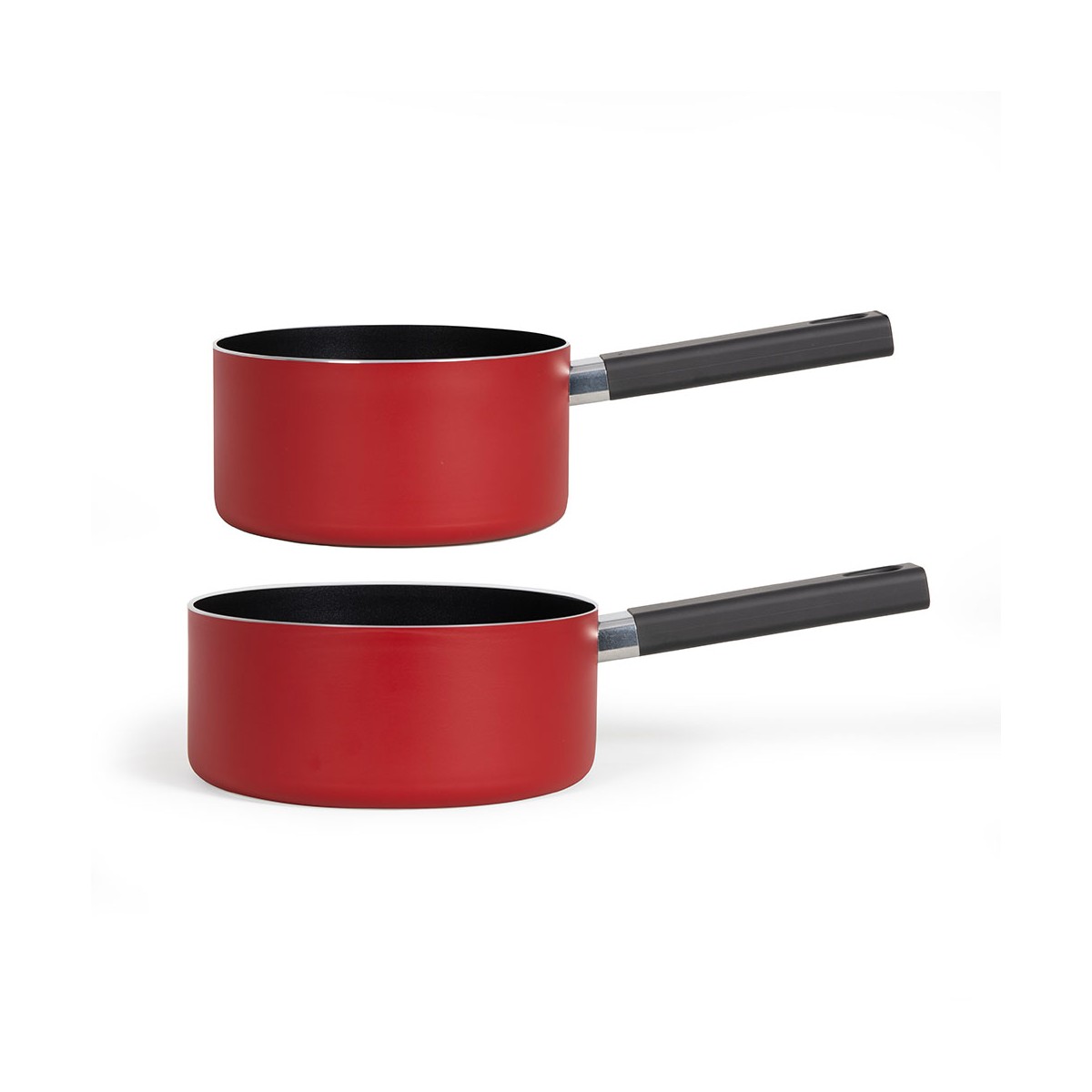 Set de 2 casseroles PREMIER CHEF rouge, LIVOO