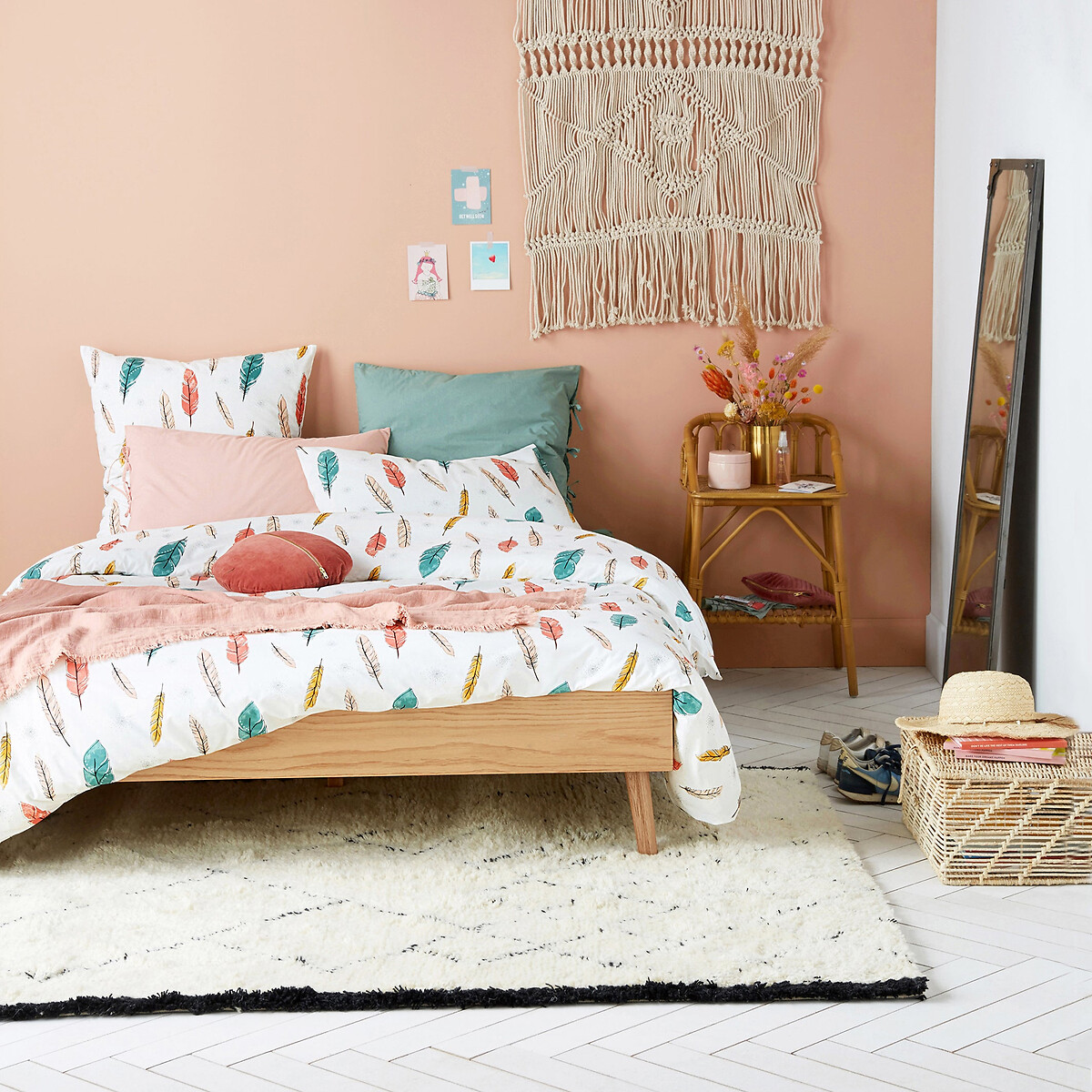 Malu Vintage Rattan Bedside Table natural rattan, LA REDOUTE INTERIEURS