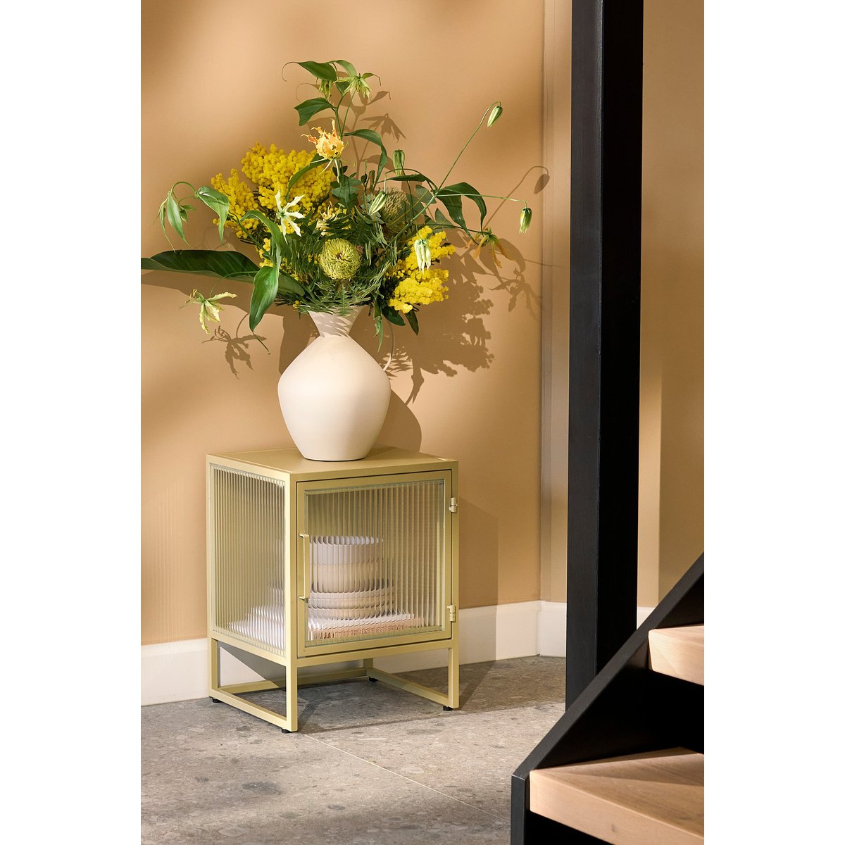 Armoire de rangement H50 cm CLIFTON beige, MICA DECORATIONS