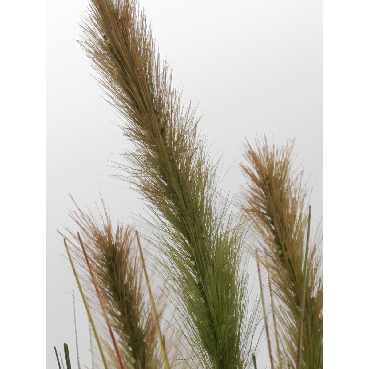 Graminée artificielle Fleurs vertes H 60 cm caramel, ARTIFICIELLES