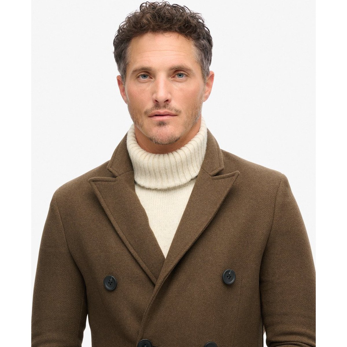 The Merchant Store - Manteau de ville kaki intense, SUPERDRY