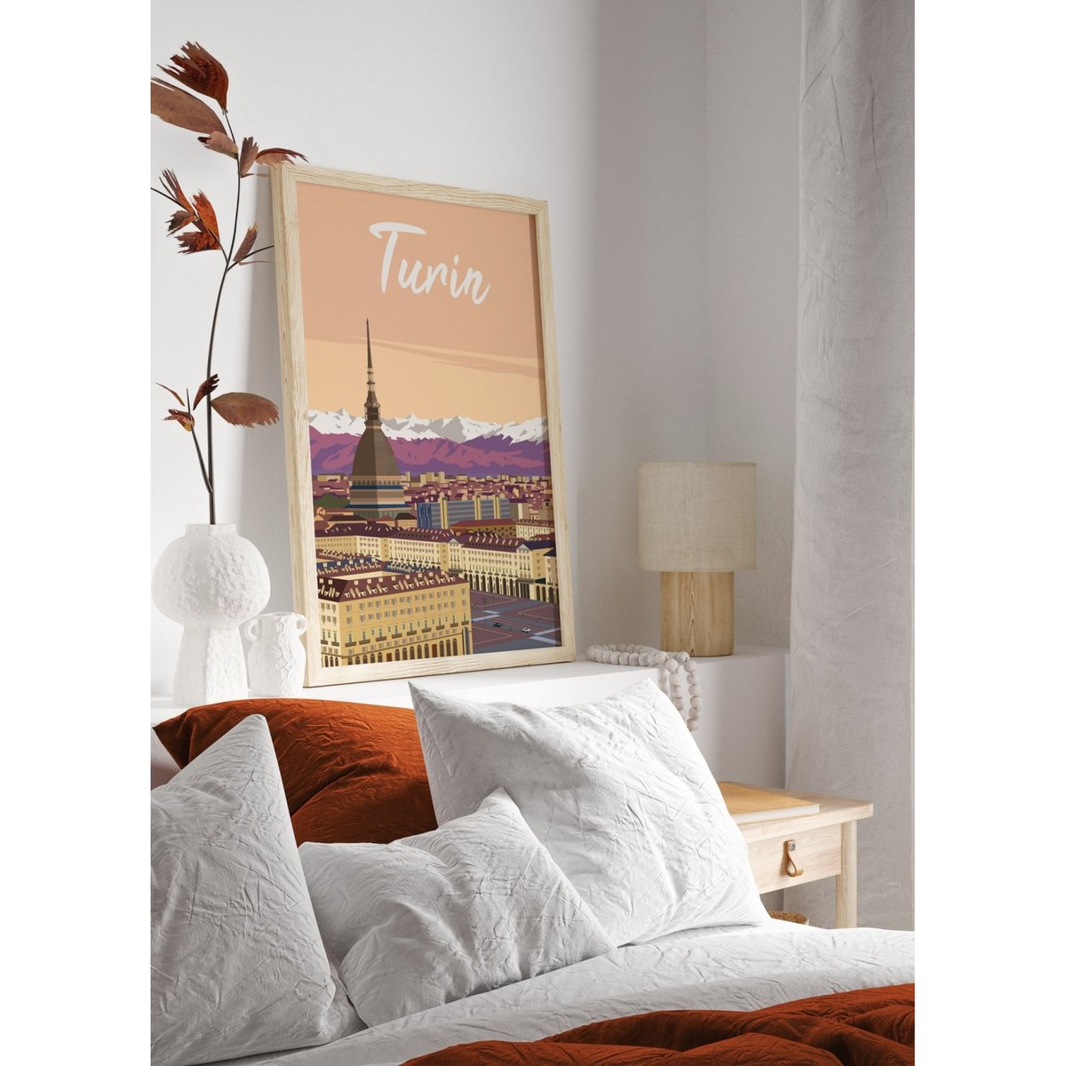 Affiche ville Turin blanc, L'AFFICHERIE