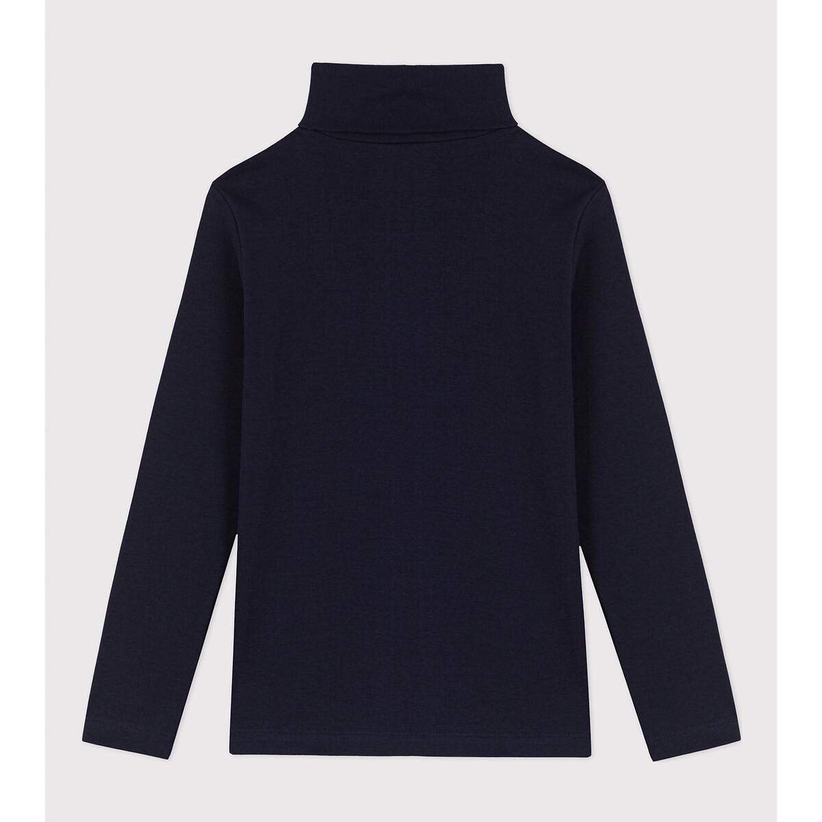 Sous-pull manches longues col roulé bleu marine, PETIT BATEAU