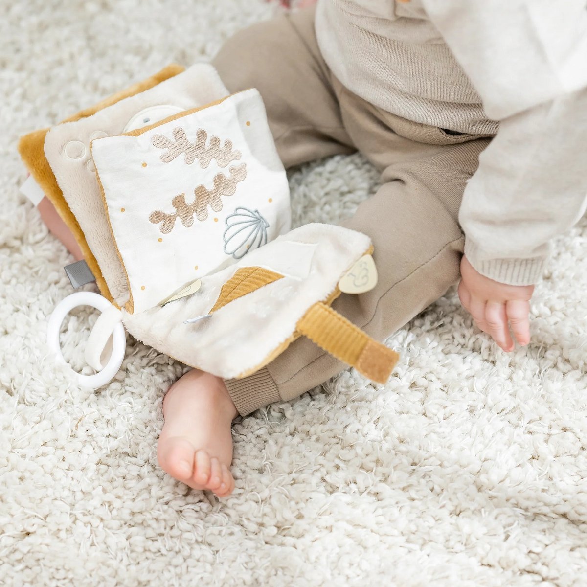 Livre d'éveil Charlie le chien beige, NATTOU