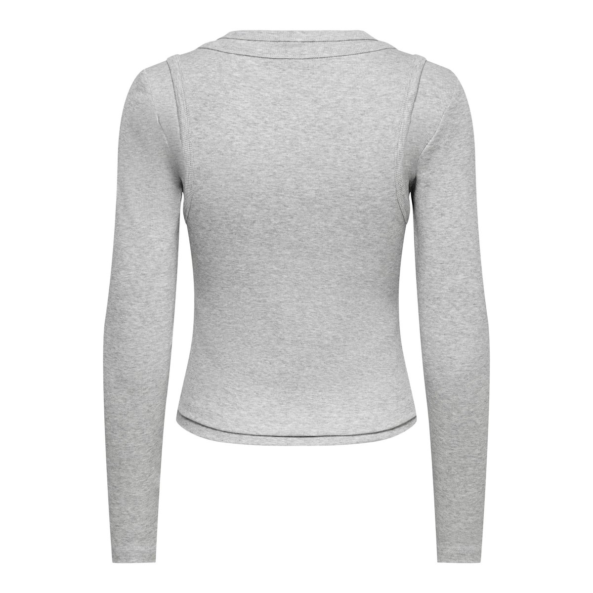 Top grise - light grey melange, ONLY