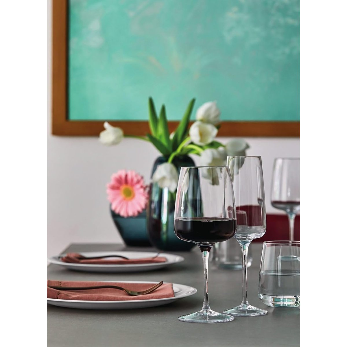 Lot de 6 verres à vin rouge, NEXO transparent, BORMIOLI ROCCO